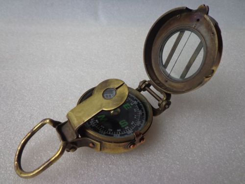 Antique Brass Military Pocket Compass, For Promotional Work, Gift Item, Direction Tracking, Ship