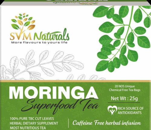 SVM NATURALS Organic MORINGAS TEA, Certification : FSSAI Certified