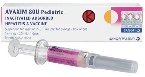 Avaxim 80U Vaccine, Grade Standard : Medical Grade