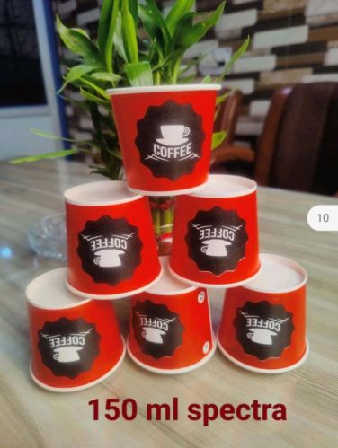 Printed Customised Paper Glass, For Coffee, Soft Drinks, Tea, Capacity : 0-200m