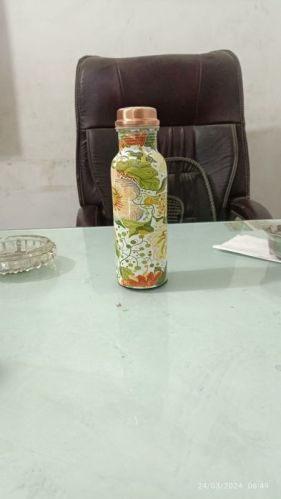 Adidev Meena Printed Copper Bottle, Purity : 99%