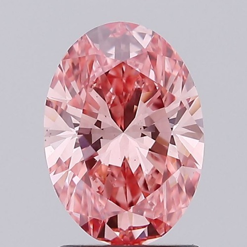 Oval 1.64ct Fancy Vivid Pink Vs1 Igi 619446655 Lab Grown Diamond Ec9592
