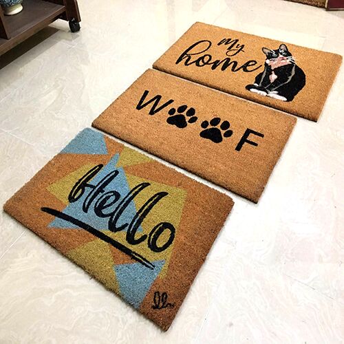 PVC Back Special Printed Coir Door Mats