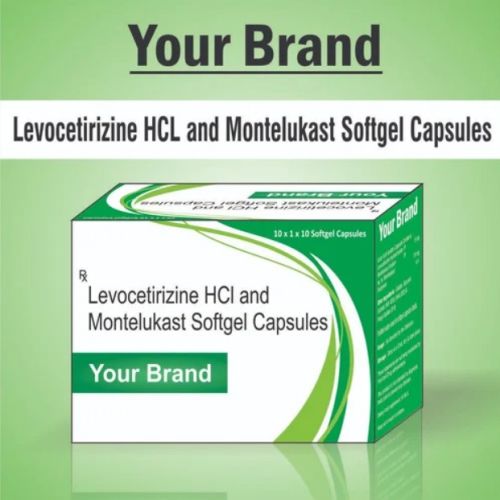 Levocetrizine And Montelukast Softgel Capsules, For Hospital, Clinical, Grade Standard : Pharm Grade