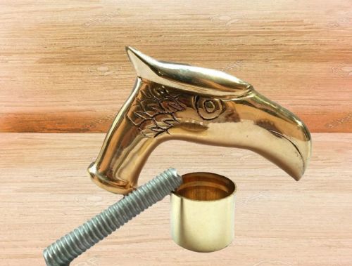 Eagle Head Cast Brass Walking Stick Handle