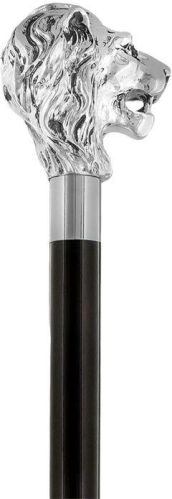 Lion Puma Head Handle Wooden Walking Stick