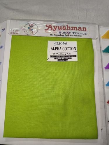 Alfa Cotton Shirting Fabrics For Men, Width : 36 Inch