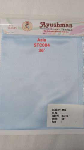 Asia Satin Shirting / Suiting Fabric, Width : 36 Inch