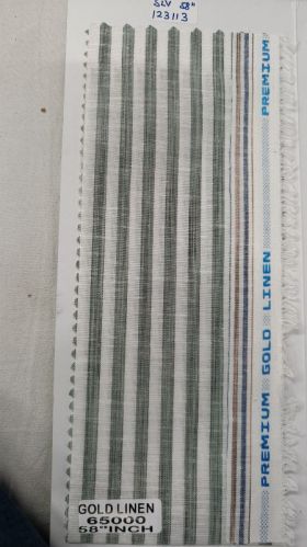 Gold Linen Shirting Fabric Fr Men, Width : 58