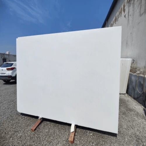 Square Plain Polished White Marble, For Flooring Use