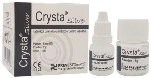 Prevest Crysta Silver GIC / Glass Ionomer Restorative Cement