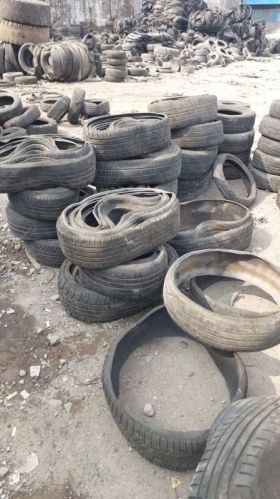Rubber Waste Tyre Scrap, Color : Black for Recycling, Repurposing