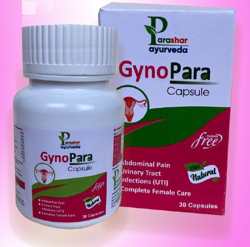 Parashar Ayurveda Gyno Para Capsule, Shelf Life : 1year