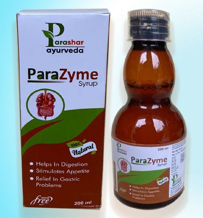 Parashar Ayurveda Parazyme Syrup, Packaging Type : Bottle