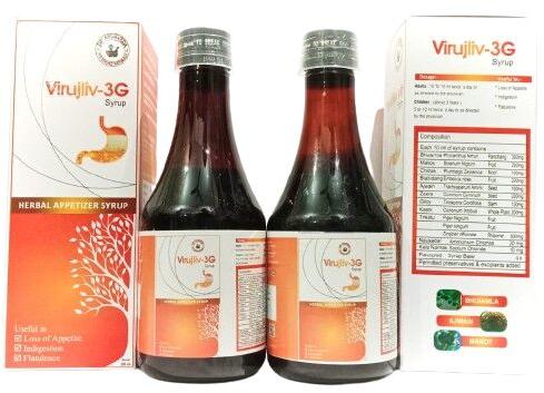 200ml Virujliv 3G Syrup, Packaging Type : Plastic Bottle