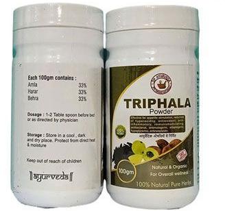 Triphala Powder, Color : Brown, Packaging Type : Plastic Box