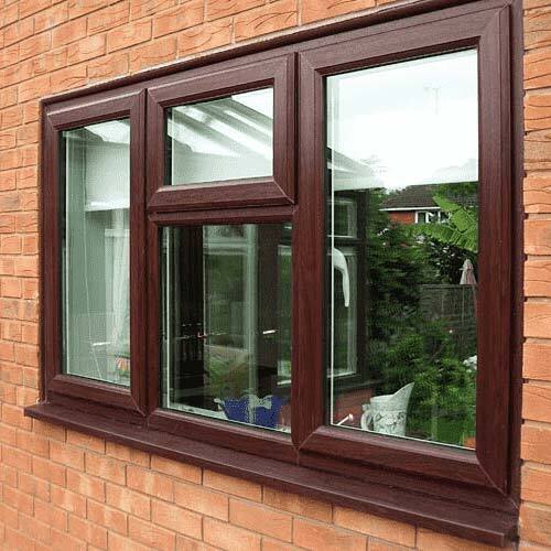 Plain Non Polished UPVC Sliding Windows For Home, Hotel, Office, Restaurant