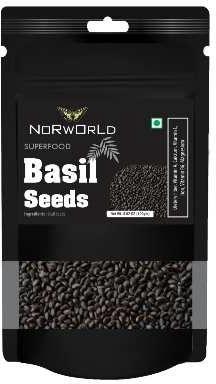 Black Norworld Basil Seeds, Packaging Type : Plastic Pack