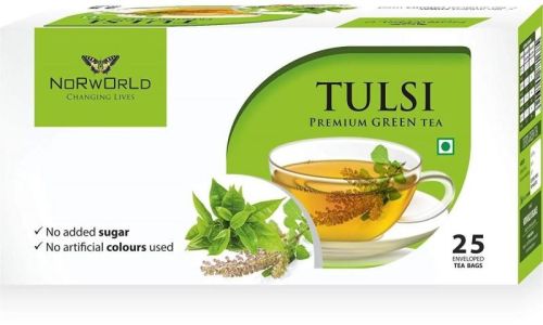 Norworld Tulsi Premium Green Tea, For Home, Office, Restaurant, Hotel, Shelf Life : 6 Months