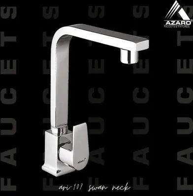 Silver Azaro Stainless Steel Aria Swan Neck Tap, Packaging Type : Paper Box