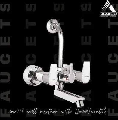 Azaro Silver Stainless Steel Aria Wall Mixture Tap, For Bathroom Fitting, Packaging Type : Paper Box