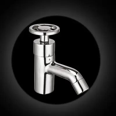 Polished Stainless Steel Barcelona Pillar Cock Tap, For Kitchen, Bathroom, Feature : Rust Proof, Leak Proof