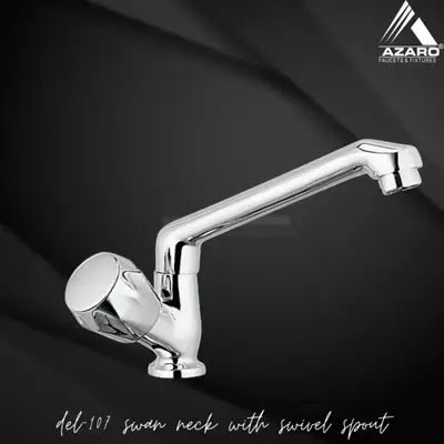 Azaro Brass Delta Swan Neck Tap, Packaging Type : Paper Box