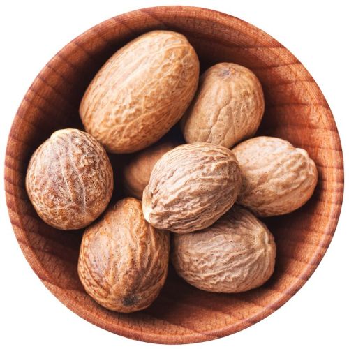 Brown Dried Whole Nutmeg, For Cooking, Packaging Type : PP Bags