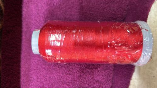 Ramdev Dyed Red Jumbo Viscose Threads, For Embroidery, Length : 3800 Mtr