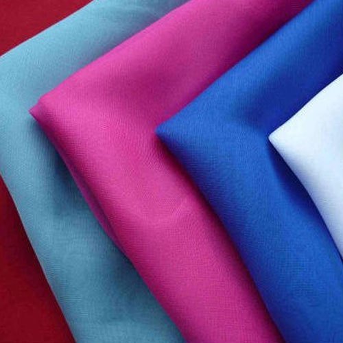 Multicolor Plain Polyester Fabric, For Garments, Specialities : Seamless Finish, Shrink-Resistant