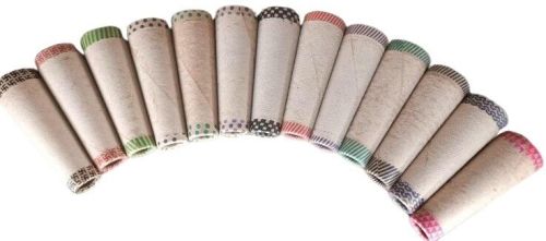 Brown Blue Swastik Textile Paper Cone