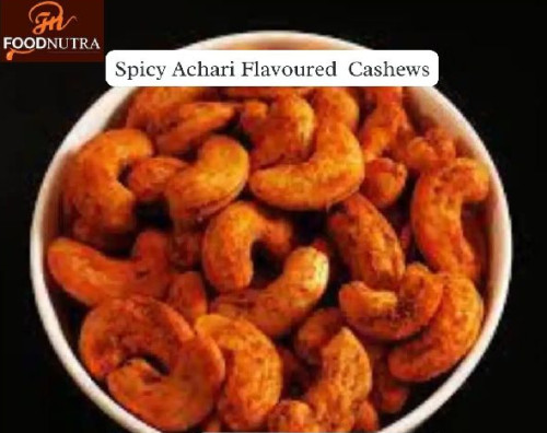 Food Nutra Spicy Achari Flavoured Cashews, Weight : 1kg