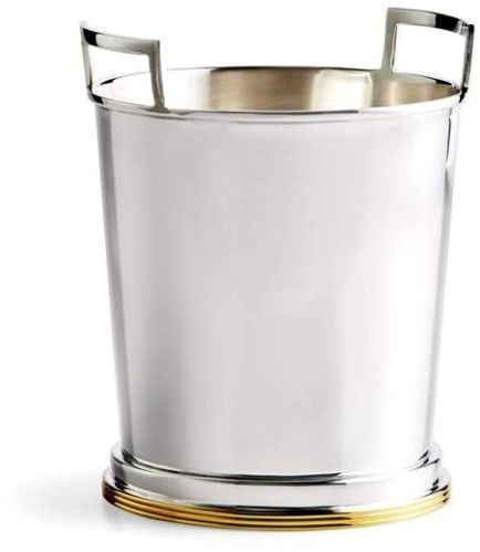 Silver Simna International Round Plain Stainless Steel Ice Bucket, For Cooling, Size : Multisizes