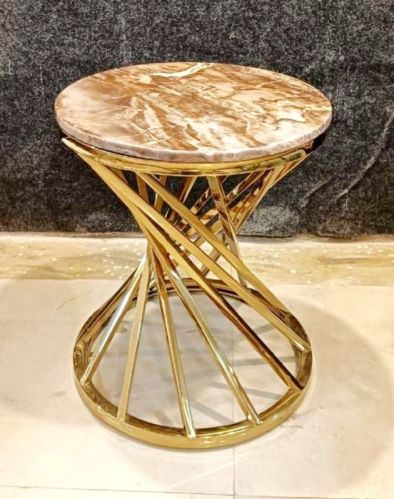 Gold Simna International Stainless Steel Round Table, For Multipurpose, Feature : Excellent Quality
