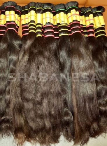 Black 100-150gm Human Hair Weft, For Parlour, Personal, Style : Curly, Straight, Wavy