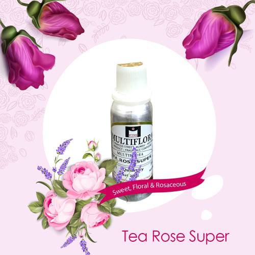 Tea Rose Super Perfume Oil, Packaging Type : Aluminium Bottle