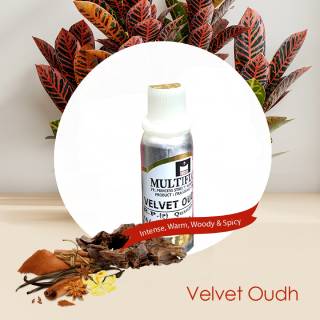 Velvet Oudh Fragrance Oil, Packaging Type : Aluminium Bottle