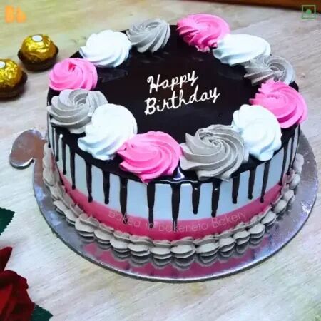 Birthday Cake Delivery In Indirapuram, Size : 10x10x5cm