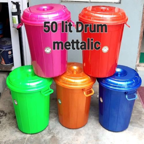 Round 50 Ltr. Plastic Drums, For Domestic