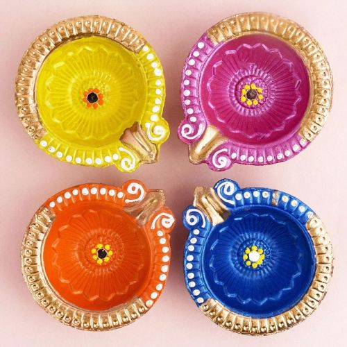 Satvik Captivating Clay Diya, For Decoration