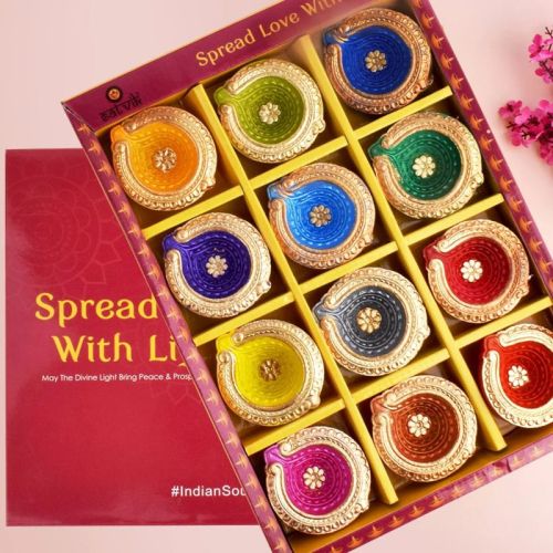 Satvik Embracing Clay Diya, For Decoration