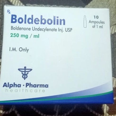 Alpha Pharma Boldebolin 250mg Injection, Packaging Type : Box