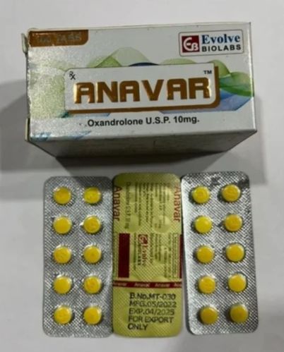 Brand Anavar Oxandrolone Tablets, Packaging Type : Box