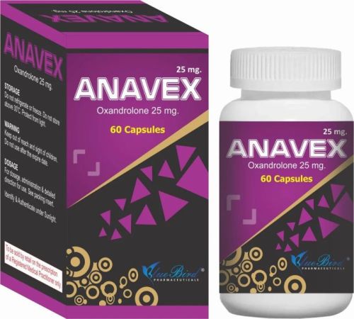 Bluebird Pharma Anavex 25mg Capsules, Packaging Type : Plastic Box