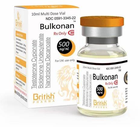 Liquid British Pharma Bulkonan 500mg Injection, For Hospital, Clinic, Packaging Type : Box