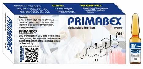 Primabex 100mg Injection, Composition : Methenolone Enanthate