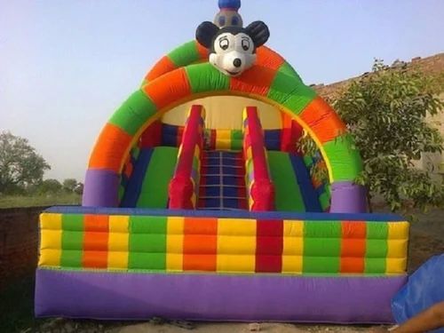 Multicolor 12x18 Feet Mickey Mouse Bouncy Castle, For Kids Playing