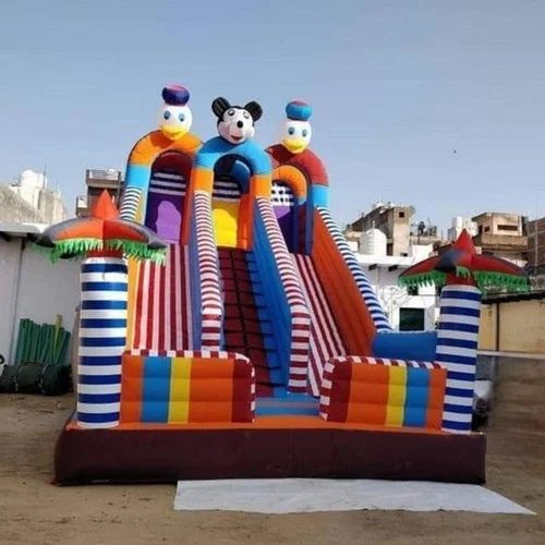 WondeRides SRF Outdoor Inflatables Bouncy Castle, For Kids Playing, Color : Multicolor