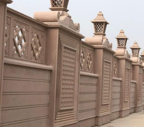 Brown Decorative Stone Wall, For Construction, Size : Standard