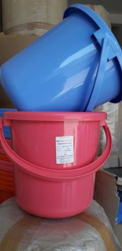 Devnandan Blue Round PVC Plastic Buckets, Capacity : 10-15Ltr